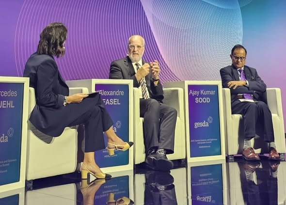 Principal Scientific Adviser to Government of India, shared his thoughts as a panelist at the opening plenary session of GESDA in Geneva on 15 Oct2025